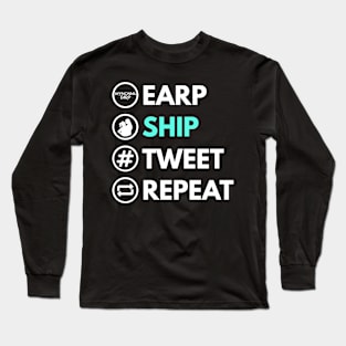 Earp Ship Tweet Repeat - Wynonna Earp Long Sleeve T-Shirt